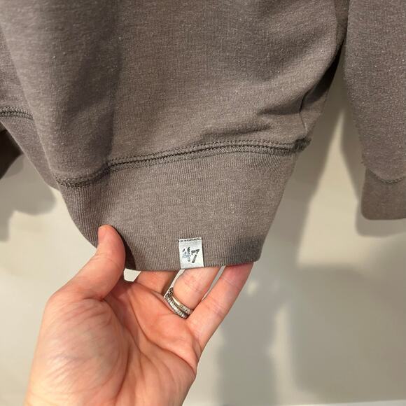 Forty Seven Toronto Blue Jays Men's 1/4 Zip Pullover Sweatshirt Size XXL Gray - Picture 6 of 11